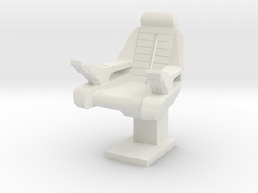 Captain's Chair (Star Trek Next Generation) in White Natural Versatile Plastic: 1:30