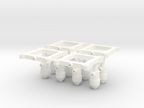 NOS 1/8 Plates x4 in White Processed Versatile Plastic