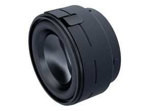 Custom Chassis V1 31mm Speaker Adapter PART 2/2 in Black Natural Versatile Plastic