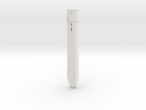 "BotW" Sword Scabbard in White Natural Versatile Plastic: 1:12
