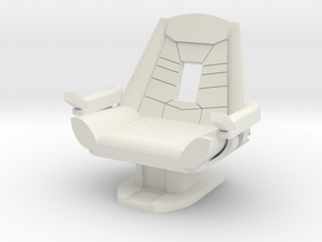 Captain's Chair (Star Trek Generations) in White Natural Versatile Plastic: 1:30