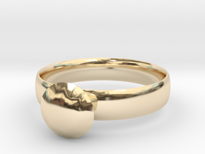 Metallic Diamond Ring 7 in 14k Gold Plated Brass