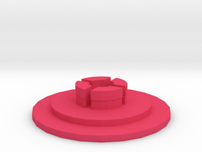 Fidget Spinner Ball Bearing Cap in Pink Processed Versatile Plastic