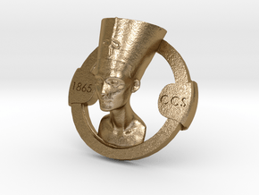 Nefertiti belt buckle Ornament in Polished Gold Steel