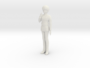 1/12 Macross Pilot Hikaru Ichijyo (Tall Version) in White Natural Versatile Plastic