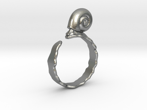 Ramshorn Ring - Size 6 in Natural Silver