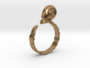 Ramshorn Ring - Size 6 in Natural Brass