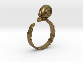 Ramshorn Ring - Size 6 in Natural Bronze