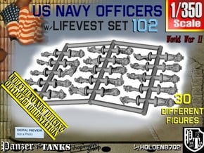 1-350 US Navy KAPOK Officers Set102 in Tan Fine Detail Plastic