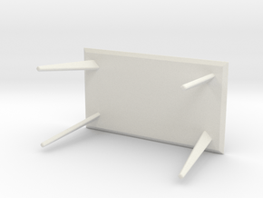 Miniature Lisabo Table - IKEA in White Natural Versatile Plastic: 1:24