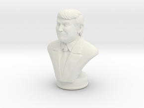 Trump Smile meme in White Natural Versatile Plastic