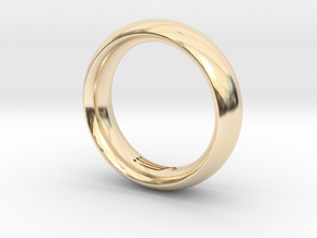 Modern+Convex in 14k Gold Plated Brass: 12 / 66.5