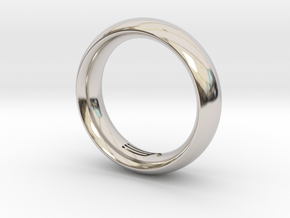 Modern+Convex in Rhodium Plated Brass: 12 / 66.5