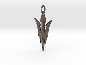 DAHS Pendant 1 in Polished Bronzed Silver Steel