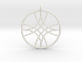 Polaris Pendant in White Natural Versatile Plastic