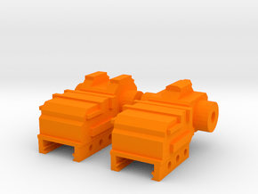 SM-55 Front and Rear Iron Sights in Orange Processed Versatile Plastic