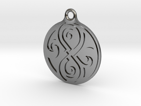 Earring of Rassilon 2cm in Polished Silver