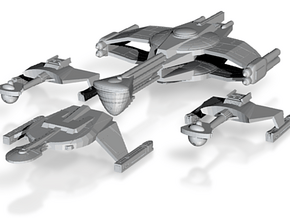 5k Romulan War Fleet in Tan Fine Detail Plastic