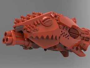 Git-Killa Battleship in Red Processed Versatile Plastic