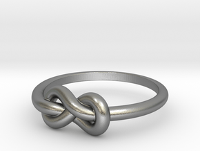 Infinity Ring in Natural Silver