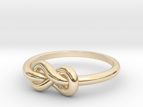 Infinity Ring in 14k Gold Plated Brass