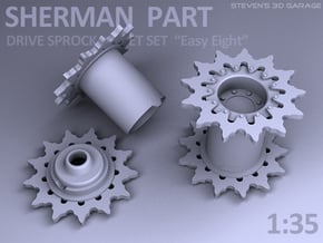 Sherman tank - Drive Sprocket set - Full (1:35) in Smooth Fine Detail Plastic