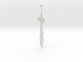 "BotW" Forest Dweller's Sword in White Natural Versatile Plastic: 1:12