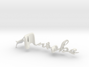 3dWordFlip: Arisbe/Hector in White Natural Versatile Plastic