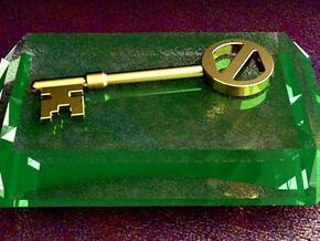 Oz key in Polished Gold Steel