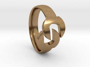 Wrench Ring  in Natural Brass