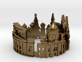 Moscow Skyline - Cityscape Ring in Polished Bronze: 6 / 51.5