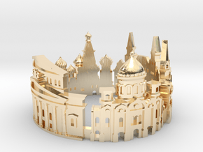Moscow Skyline - Cityscape Ring in 14K Yellow Gold: 6 / 51.5