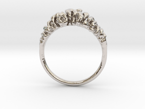 Reaction Diffusion Ring "Brainring" (size 60) in Platinum
