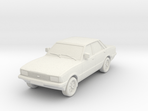 1-87 Ford Cortina Mk5 4 Door Hollow Wheels Attache in White Natural Versatile Plastic