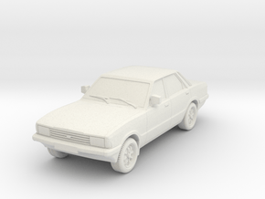 1-64 Ford Cortina Mk5 4 Door Hollow Wheels Attache in White Natural Versatile Plastic