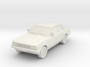 1-64 Ford Cortina Mk5 2 Door Hollow Wheels Attache in White Natural Versatile Plastic