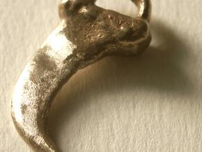 Faux Claw Pendant (3cms) in Polished Bronzed Silver Steel