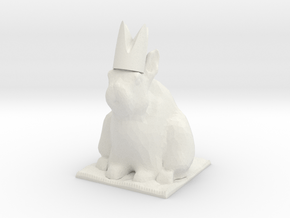 Rabbit Bishop  in White Natural Versatile Plastic