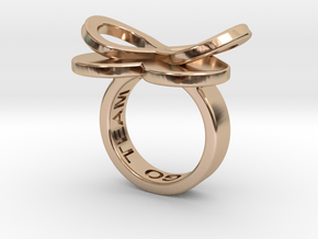 AMOURARMOR in 14k rose gold plated  in 14k Rose Gold Plated Brass: 5.5 / 50.25
