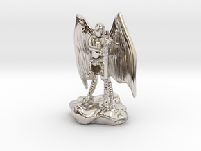 Aarakocra in Leather with Staff, Mace, & Crossbow in Platinum