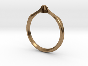 Emma's Lost Ring in Natural Brass