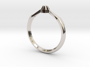 Emma's Lost Ring in Rhodium Plated Brass