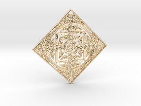 Croatian interlace pendant (+5 health regeneration in 14k Gold Plated Brass