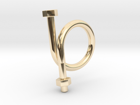 Long Bolt Ring in 14K Yellow Gold