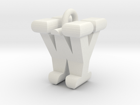3D-Initial-WY in White Natural Versatile Plastic