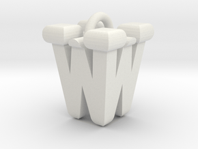 3D-Initial-WW in White Natural Versatile Plastic