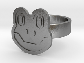 Frog Ring in Natural Silver: 13 / 69