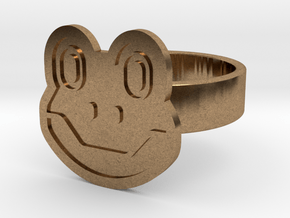 Frog Ring in Natural Brass: 13 / 69