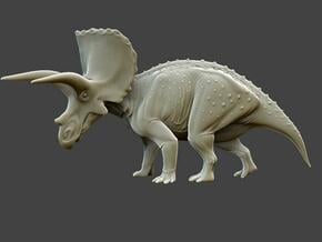 Triceratops Krentz in White Natural Versatile Plastic