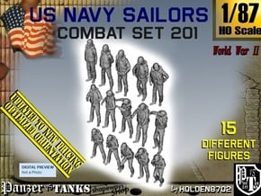 1-87 USN Combat Set 201 in Tan Fine Detail Plastic